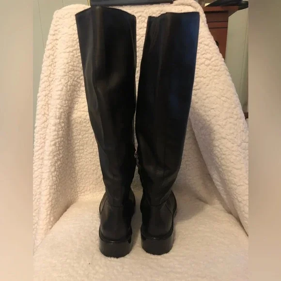 MARC FISHER LTD  Phidias Knee High Boot Black Platform Size 5.5 - Picture 9 of 11